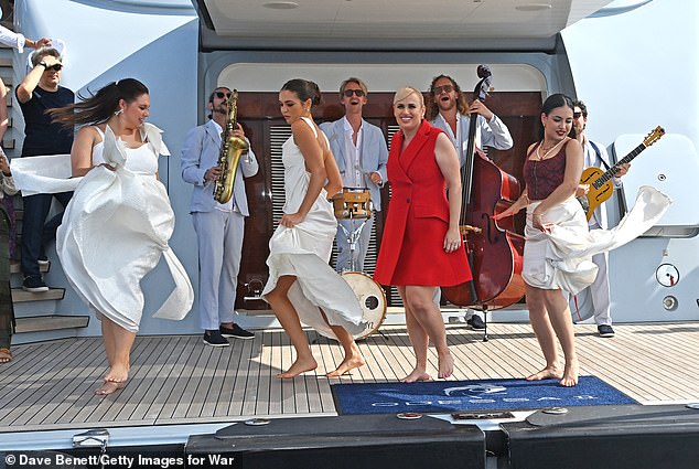 Rebel Wilson and actor Charlotte MacInnes at a 2023 cast event; MacInnes has denied feeling harassed.