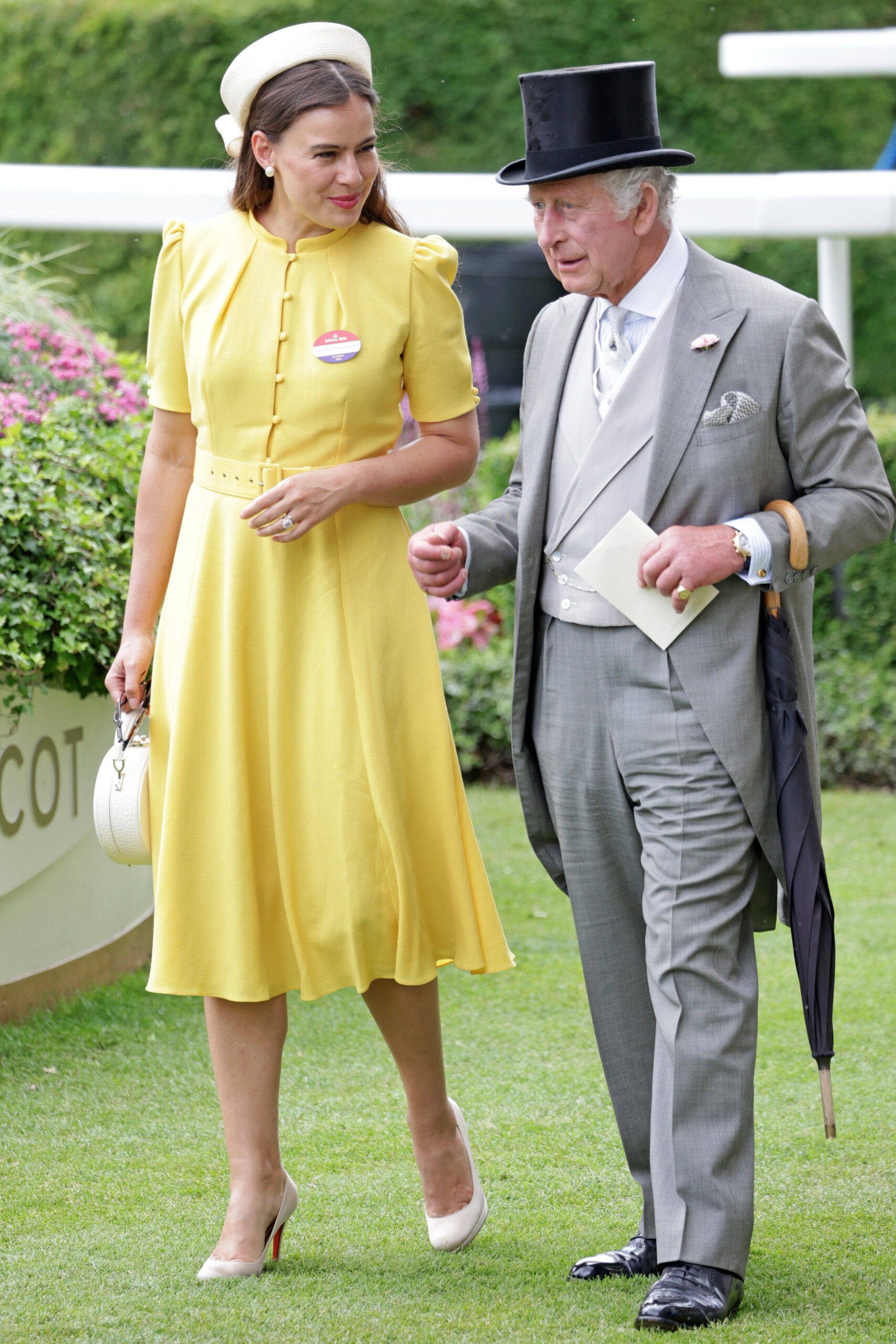 Lady Frederick Windsor with King Charles III at Royal Ascot in 2023