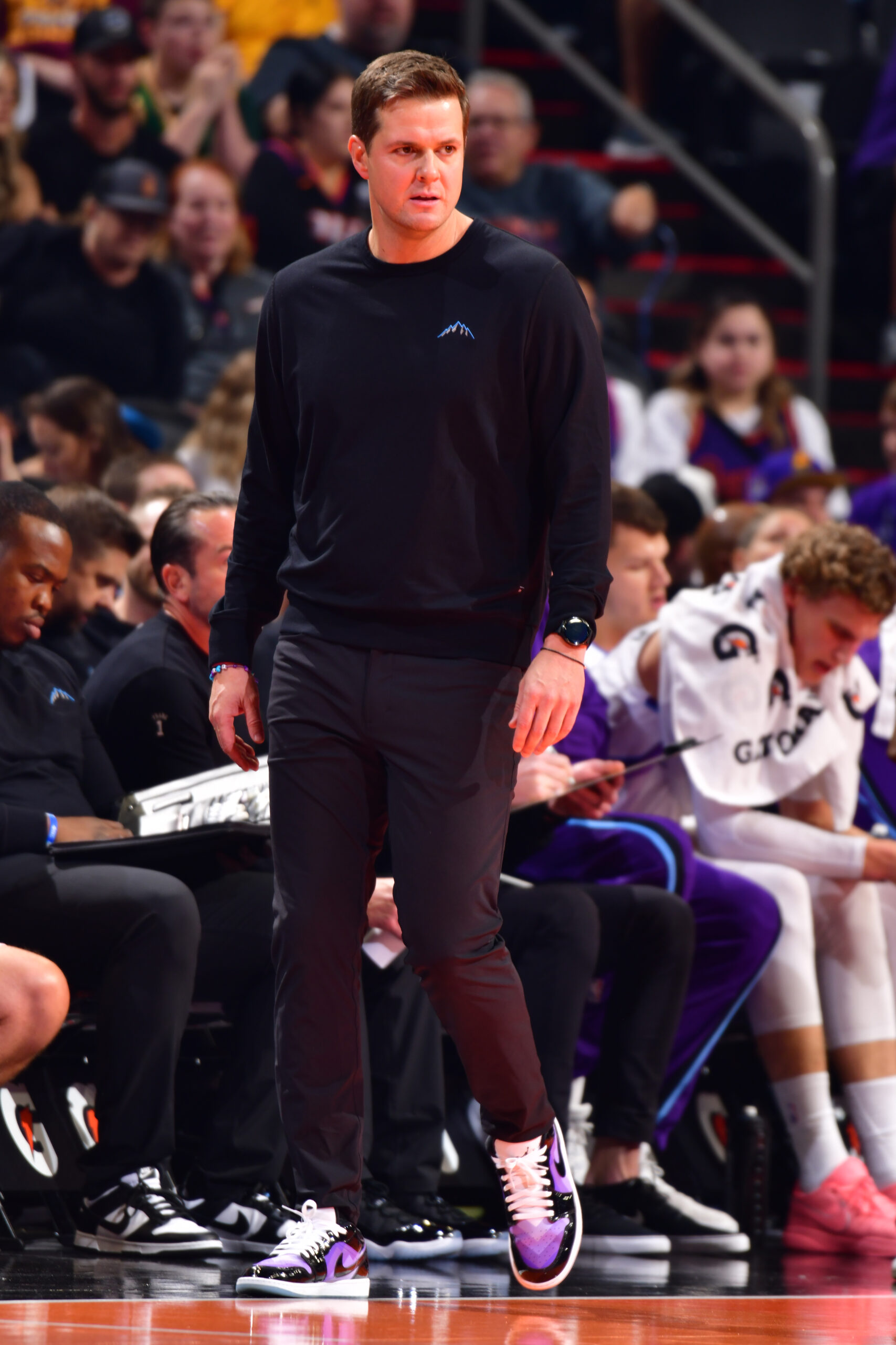 Utah Jazz head coach Will Hardy during a 2025 game