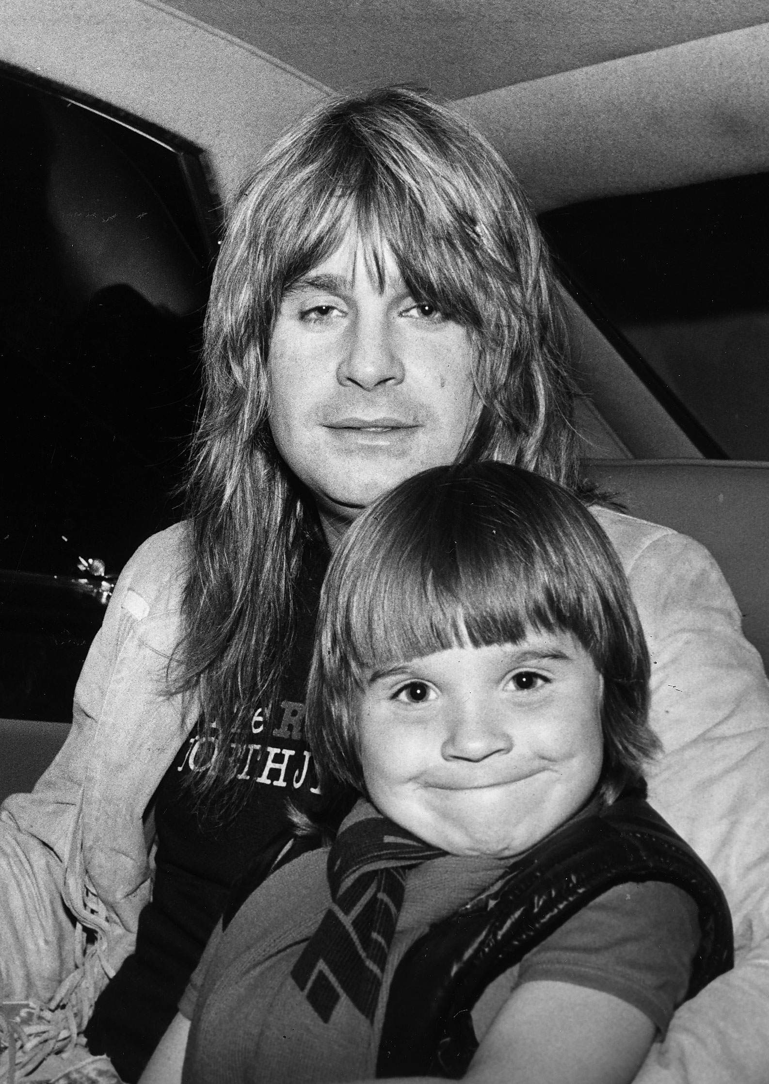 Ozzy Osbourne with his son Louis Osbourne in 1981.
