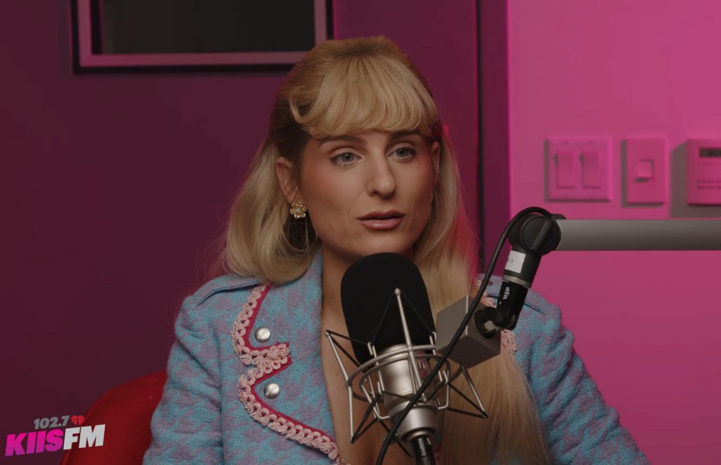 Meghan Trainor during a KIIS FM interview with Kayla Thomas, discussing her health journey.