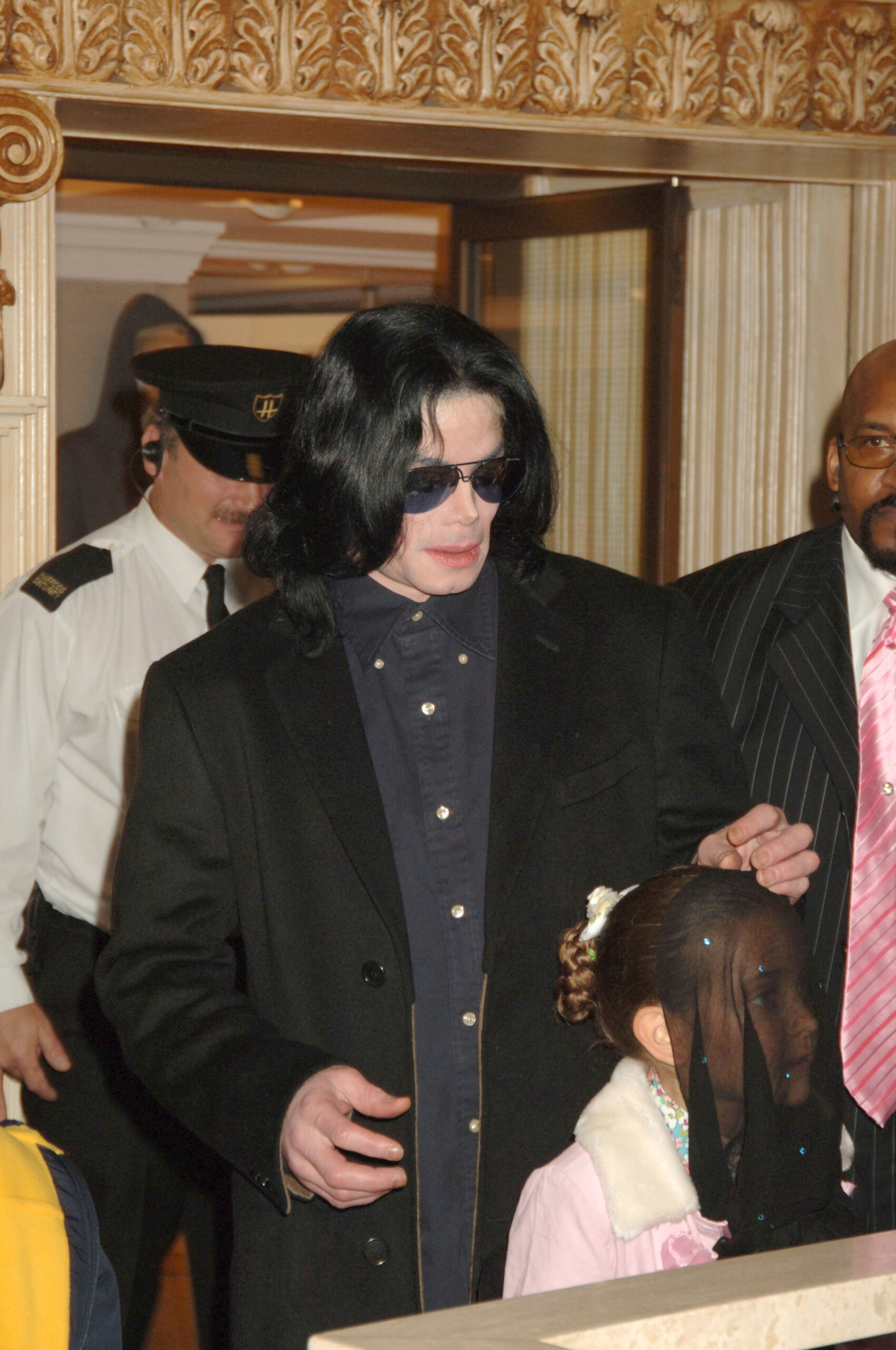 Michael Jackson and Paris Jackson visiting Harrods in 2005