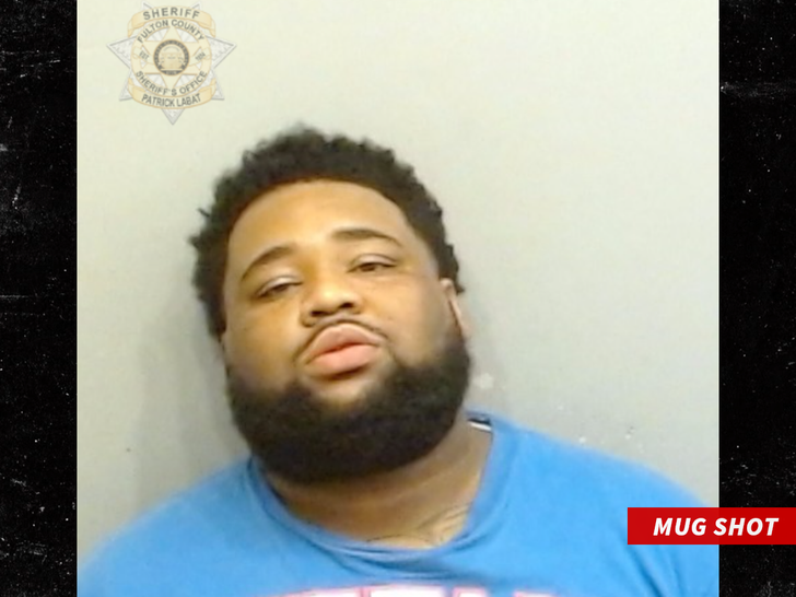 Rod Wave booking photo attributed to the Fulton County Sheriff's Office