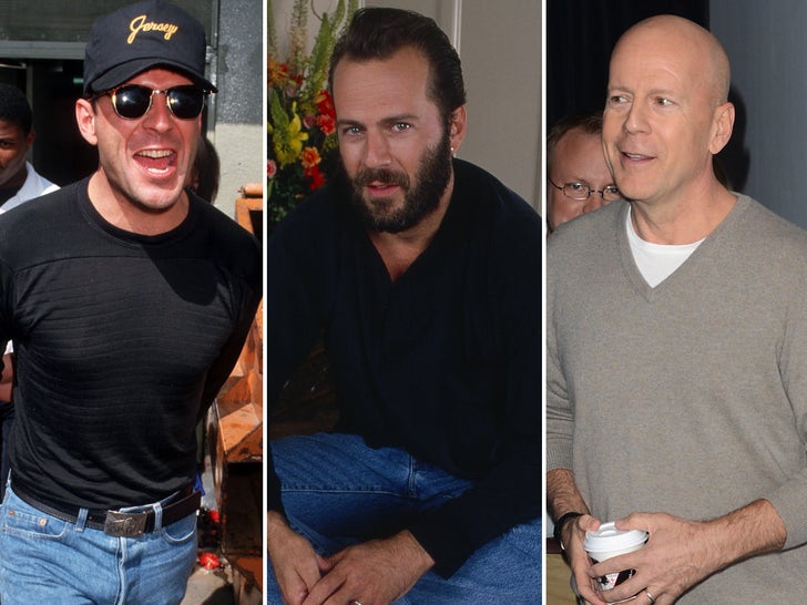 Bruce Willis through the years. Credit: Getty Images.