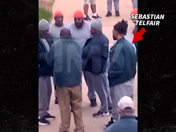 Second angle of the purported prison-yard conversation between Combs and Telfair at FCI Fort Dix, via TMZ.