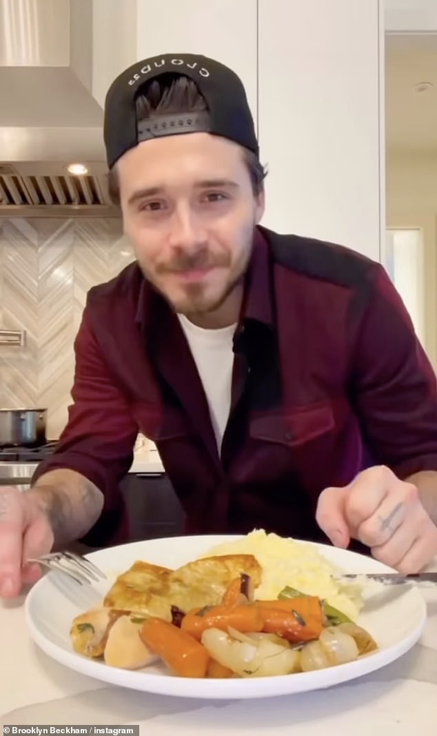 Brooklyn Beckham with Nicola Peltz Beckham