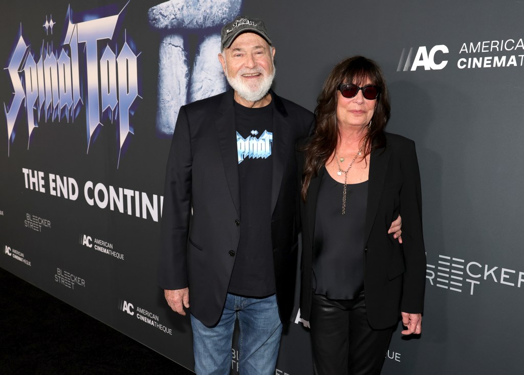 Rob Reiner and Michele Reiner on the red carpet at the 'Spinal Tap II: The End Continues' premiere.