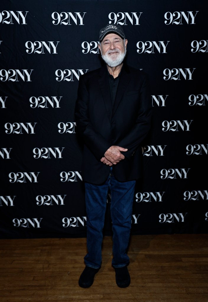 Rob Reiner speaks at a 92NY discussion about the story of 'Spinal Tap.'
