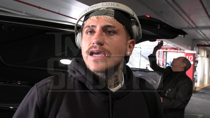 Diego Luna during a TMZ Sports interview at LAX