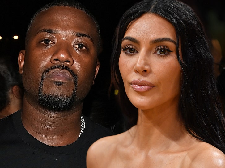Composite of Ray J and Kim Kardashian