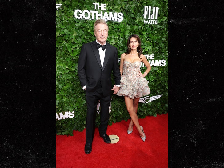 Alec Baldwin and Hilaria Baldwin at the 2025 Gotham Awards (Getty)