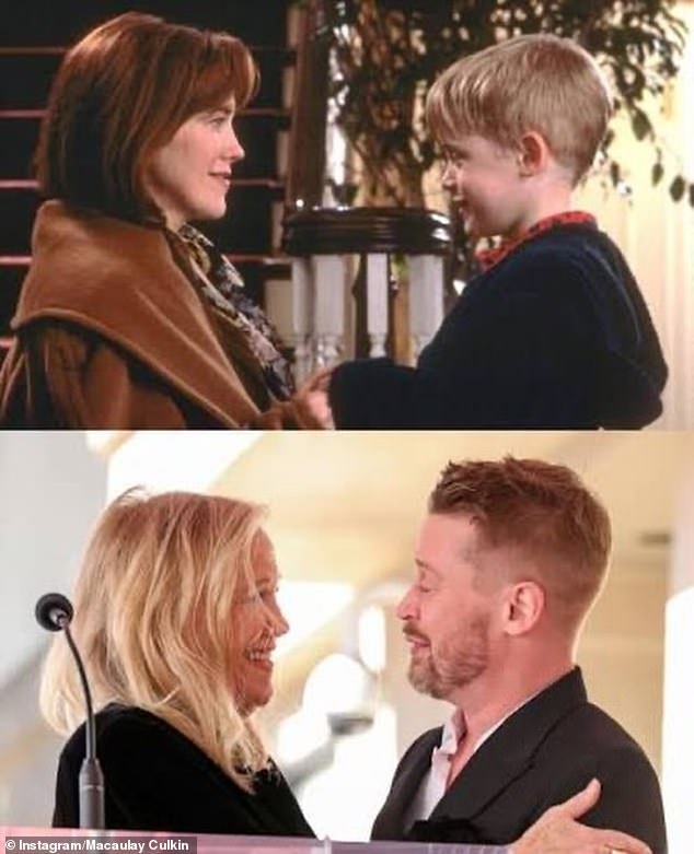 Macaulay Culkin and Catherine O'Hara then and now: Home Alone still and recent reunion