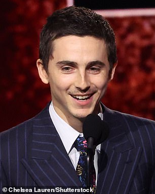 Timothee Chalamet delivers his Critics Choice Awards acceptance speech