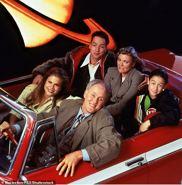 Joseph Gordon-Levitt as Tommy Solomon in 3rd Rock from the Sun (backseat, far right)
