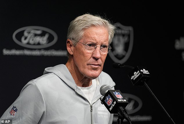 The Raiders confirmed they parted ways with head coach Pete Carroll after one season