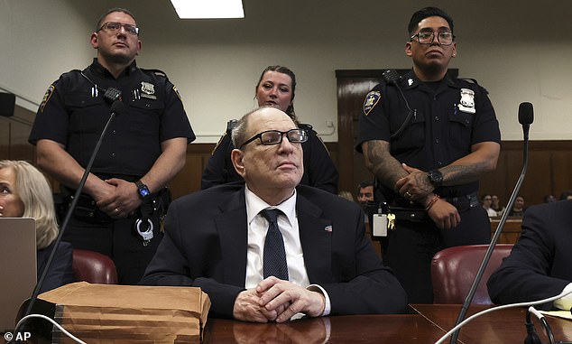 Harvey Weinstein pictured in court during proceedings in 2025.