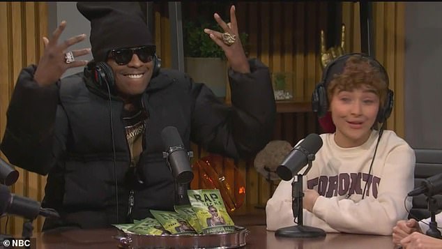 A$AP Rocky joins the Snack Homiez sketch, dubbed a Gigachad, and plugs Rap Snacks