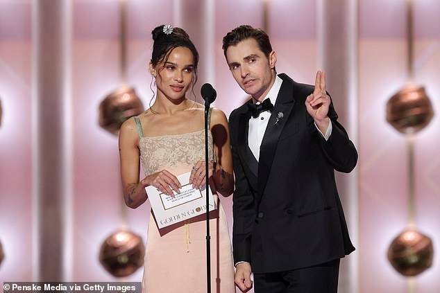 Zoe Kravitz delivers a sharp, funny bit while presenting with Dave Franco
