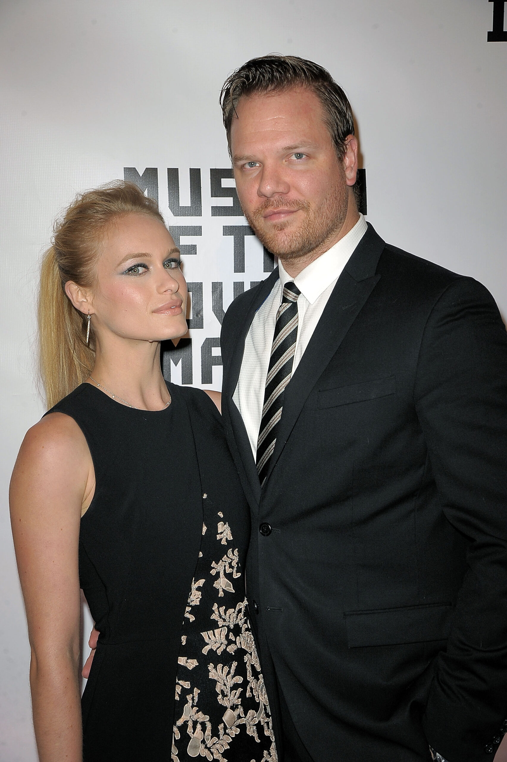 Leven Rambin and Jim Parrack at a Museum of the Moving Image event.