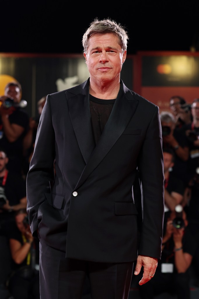 Brad Pitt on the red carpet of the 81st Venice International Film Festival.