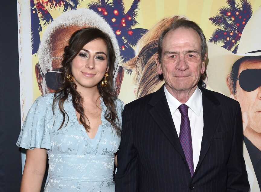 Tommy Lee Jones with his daughter Victoria Jones.
