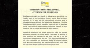 Don Lemon addresses media outside the Los Angeles courthouse after his arrest