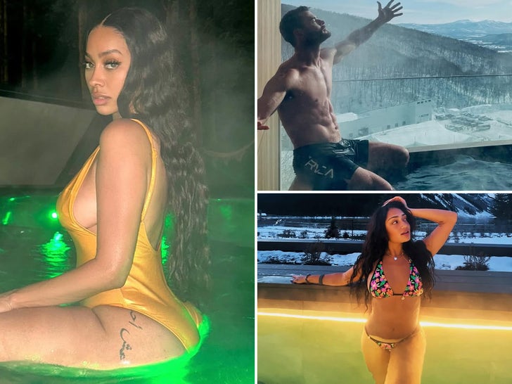 TMZ gallery teaser image for celebrity hot tub photos.