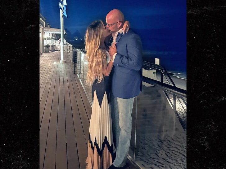 Rachel Uchitel and Dan Donovan in a candid Instagram photo ahead of their Palm Beach celebrations.