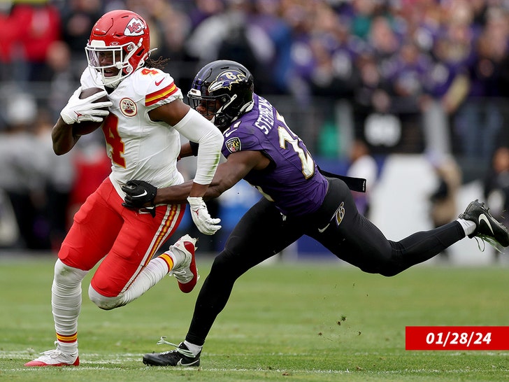 Rashee Rice during a game with the Kansas City Chiefs