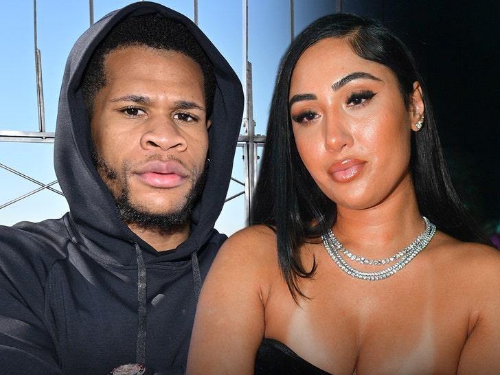 Devin Haney and Leena Sayed (Getty)