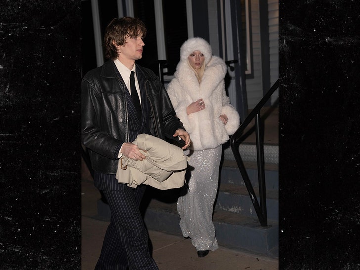 Anya Taylor-Joy and Malcolm McRae in Aspen after dinner at Matsuhisa
