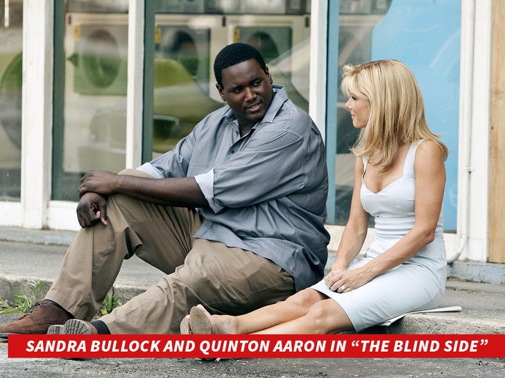 Sandra Bullock and Quinton Aaron in The Blind Side (2009)