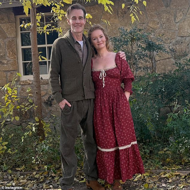 Kimberly (seen with Van Der Beek) confirmed her husband's death in a statement shared to Instagram - DailyMailUS