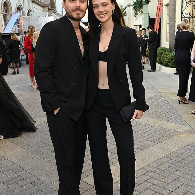 Brooklyn, pictured with his billionaire heiress wife Nicola Peltz, 31, accused his parents of trying to ruin their relationship in his statement - DailyMailUS