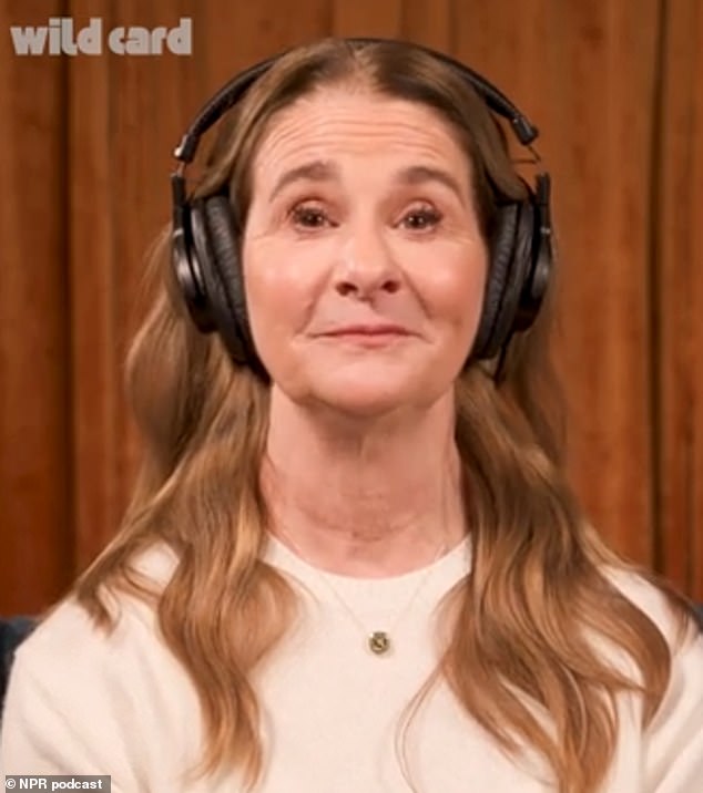 Melinda Gates during an interview on NPR's Wild Card podcast discussing the Epstein-related documents
