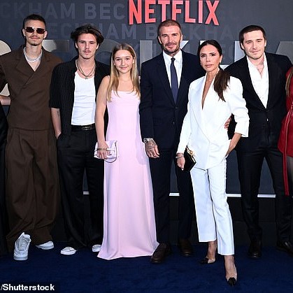 Sources are now claiming that Brooklyn's view towards his little sister is 'very different' to that of his parents, and it's understood he wants to try and shield her from the family fall-out - DailyMailUS