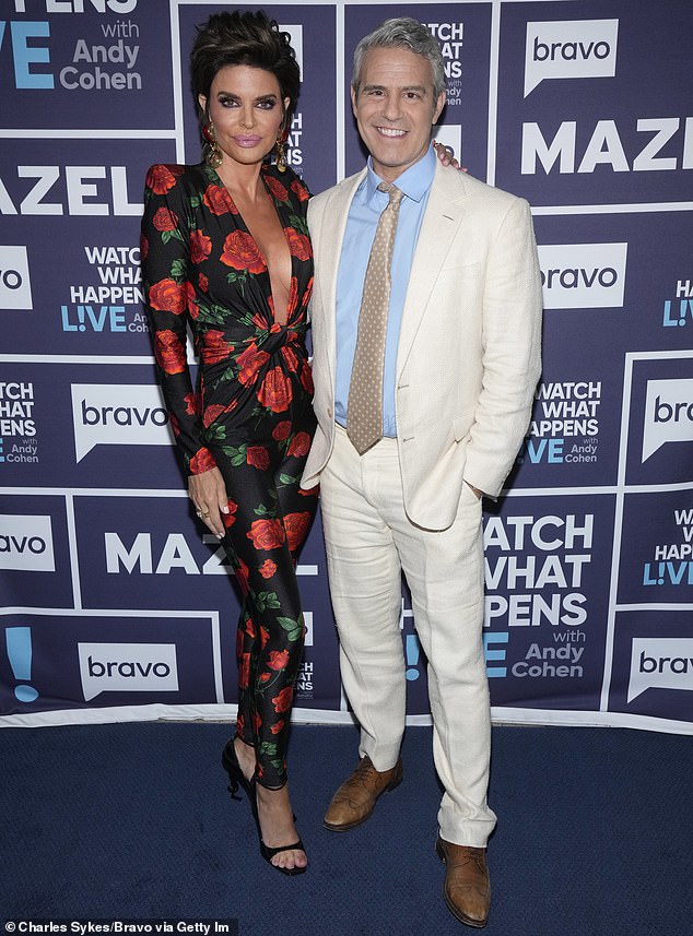 Lisa Rinna and Andy Cohen at an event in 2022